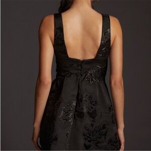 NWT Anthropologie Maeve Jacquard Black Sleeveless Dress